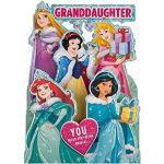 Hallmark Weihnachtskarte für Enkelin – Pop-Up 3D Disney Princess Design