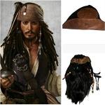 Fluch der Karibik Jack Sparrow Cosplay-Perücken & Manga-Perücken für Herren Einheitsgröße 