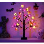 Reduzierte Violette Lichterbäume Außen mit Halloween-Motiv mit Timer 