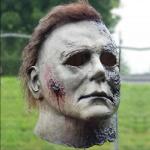 Halloween Michael Myers Maske 2024 Halloween Horror Cosplay Gruselige schwarze Halloween-Maske