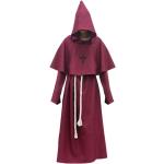 Bordeauxrote Unifarbene Priester-Kostüme aus Polyester für Herren Größe XXL 