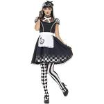 Schwarze Smiffys Alice im Wunderland Alice Gothic-Kostüme aus Polyester für Damen 