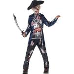 Schwarze Smiffys Zombiepirat-Kostüme aus Polyester für Kinder 