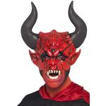 Rote Smiffys Teufelsmasken aus Latex Einheitsgröße 