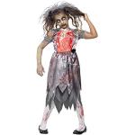 Zombie-Nonnenkostüm für Kinder Halloween-Kostüm schwarz-weiss Cod.325265 