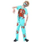 Blaue Smiffys Zombiearzt-Kostüme aus Polyester für Kinder 