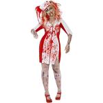 Weiße Smiffys Zombiekrankenschwester-Kostüme aus Polyester für Damen 
