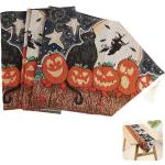 Reduzierte Schwarze Rechteckige Tischläufer Ostern mit Halloween-Motiv aus Textil 