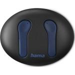 Hama Bluetooth-Kopfhörer Spirit Unchained, True Wireless Earbuds, ENC, FC, BL (16 h), Kopfhörer, Blau, Schwarz