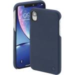 Blaue iPhone XR Cases aus Kunstleder für kabelloses Laden 