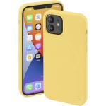 Gelbe iPhone 12 Hüllen aus Silikon für kabelloses Laden 