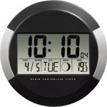 Devenirriche Digitaluhr Digitaluhr mit großem Display, große Wanduhr mit  Temperatur (weiß)