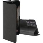 Schwarze Hama Samsung Galaxy S22 Ultra Hüllen Art: Flip Cases aus Kunstleder 