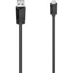 Hama Micro-USB-Kabel USB 2.0 480 Mbit/s Schwarz 1,5 m