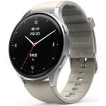 Reduzierte Silberne Wasserdichte Hama Smartwatches mit Touchscreen-Zifferblatt mit GPS mit Schlaftracker zum Laufsport 