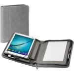 Graue Hama iPad Hüllen & iPad Taschen aus PU mit Powerbank 
