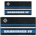 Schwarze Hamburger SV Handtücher Sets aus Baumwolle 70x140 