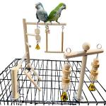 Papageienspielzeug aus Holz 