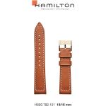 Hamilton Leder Khaki Navy Band-set Leder-braun-18/16 H690.782.101