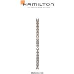 Silberne Hamilton Damenarmbanduhren aus Edelstahl mit Metallarmband 