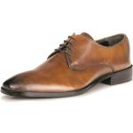 Hellbraune Business Hamlet Hanno Derby Schuhe mit Schnürsenkel aus Leder für Herren 