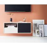 Reduzierte Beige TV Schränke & Fernsehschränke aus Recyclingholz Breite 100-150cm, Höhe 0-50cm, Tiefe 0-50cm 