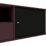 Reduzierte Bordeauxrote TV Schränke & Fernsehschränke aus Recyclingholz Breite 150-200cm, Höhe 0-50cm, Tiefe 0-50cm 