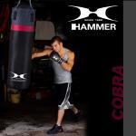 Hammer Boxing Cobra Boxsack schwarz/rot