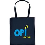 Hammer Coole Einkaufstasche für den Opa - Opi on Tour - Geschenk Tasche Tragetasche Baumwolltasche Großvater Grandpa Großeltern