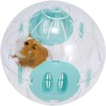 Hamster Ball 16cm, Hamster Laufrad, Kleintier-Kunststoff-Laufrad, interessante Aktivität, die Langeweile aufkommen lässt (Blau 16cm)