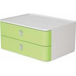 Grüne Han Schubladenboxen DIN A5 aus Kunststoff 