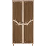 Braune Moderne Hanah Home Kleiderschränke Hochglanz aus Holz Breite 150-200cm, Höhe 150-200cm, Tiefe 50-100cm 