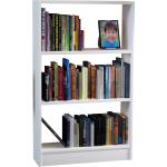 Weiße Minimalistische Hanah Home Bücherregale aus Holz Breite 50-100cm, Höhe 100-150cm, Tiefe 0-50cm 