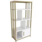 Goldene Moderne Hanah Home Bücherregale aus Holz Breite 100-150cm, Höhe 100-150cm, Tiefe 0-50cm 
