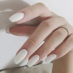 Weiße künstliche Nägel für Damen 24-teilig 