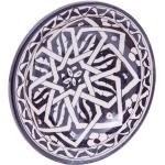 Reduzierte Cobaltblaue Arabische Biscottini Teller 25 cm aus Keramik 