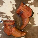 Vintage Cowboy-Boots & Cowboystiefeletten aus Schlangenleder für Herren 