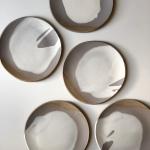 Runde Kuchenteller 17 cm aus Keramik 1-teilig 