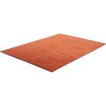 Reduzierte Orange Theko Kelim Teppiche strukturiert aus Stoff 