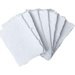 Weißes Büttenpapier 50-teilig 