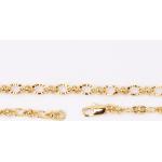 Goldene Minimalistische Gliederketten aus Gold handgemacht für Herren 