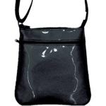 Schwarze Rockabilly Bodybags mit Reißverschluss aus Stoff mit Innentaschen 