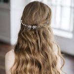 Silberne Haarkämme Hochzeit aus Kristall mit Strass handgemacht für die Braut 