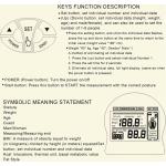 Handheld-Körperfettmessgerät BMI Meter Fat Analyzer Monitor P1S