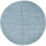 Hellblaue Moderne Rugvista Runde Wollteppiche 250 cm aus Wolle 