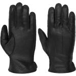 Reduzierte Schwarze Stetson Gefütterte Handschuhe aus Leder für den für den Winter 