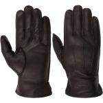 Reduzierte Braune Stetson Gefütterte Handschuhe aus Leder Größe XL für den für den Winter 