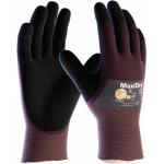 Handschuhe MaxiDry 56-425 Gr.11 lila/schwarz Nylon EN 388 PSA II ATG, Menge 12 Stk (4,91 € pro 1 Stück)