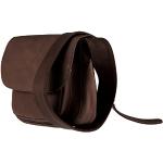 Schokoladenbraune Alpenleder Lederhandtaschen aus Leder für Damen 