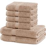 Beige FLHF Handtücher Sets aus Textil 70x140 6-teilig 
